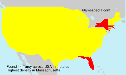 Surname Tarsy in USA Surname Tarsy in USA