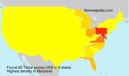 Surname Tartal in USA Surname Tartal in USA