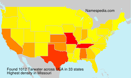 Surname Tarwater in USA Surname Tarwater in USA