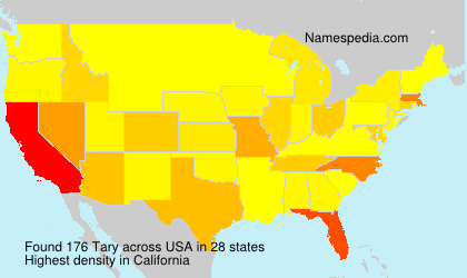 Surname Tary in USA Surname Tary in USA