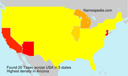 Surname Tasev in USA Surname Tasev in USA