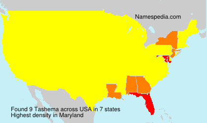 Surname Tashema in USA Surname Tashema in USA