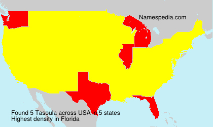 Surname Tasoula in USA