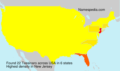 Surname Tassinaro in USA Surname Tassinaro in USA