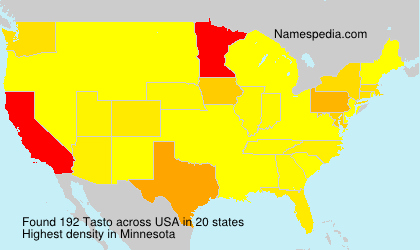 Surname Tasto in USA Surname Tasto in USA