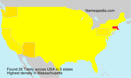 Surname Tately in USA Surname Tately in USA