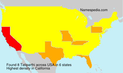 Surname Tatiparthi in USA Surname Tatiparthi in USA