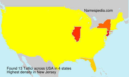 Surname Tatlici in USA Surname Tatlici in USA