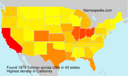 Surname Tatman in USA Surname Tatman in USA