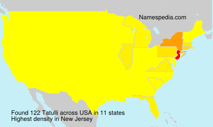 Surname Tatulli in USA Surname Tatulli in USA