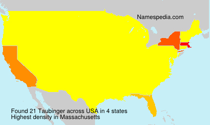 Surname Taubinger in USA Surname Taubinger in USA
