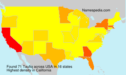 Surname Taufiq in USA Surname Taufiq in USA