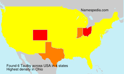 Surname Taulby in USA Surname Taulby in USA