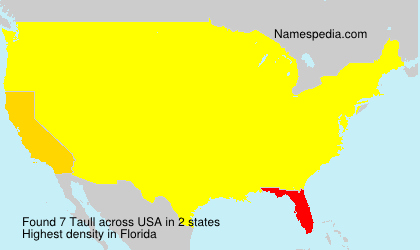 Surname Taull in USA Surname Taull in USA
