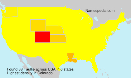 Surname Taullie in USA Surname Taullie in USA