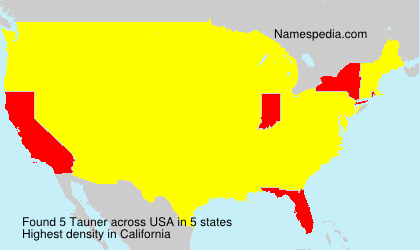 Surname Tauner in USA Surname Tauner in USA