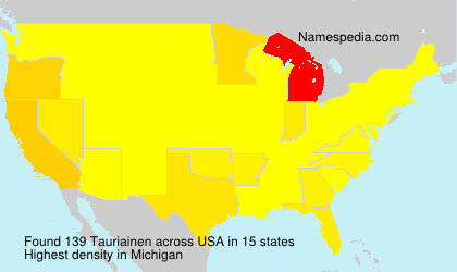Surname Tauriainen in USA Surname Tauriainen in USA
