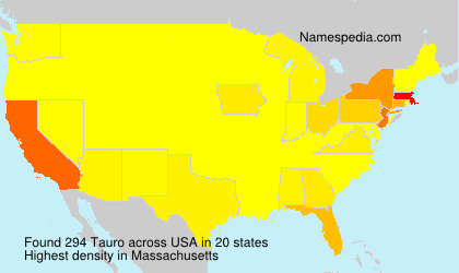 Surname Tauro in USA Surname Tauro in USA