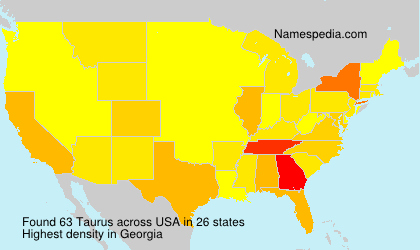 Surname Taurus in USA Surname Taurus in USA