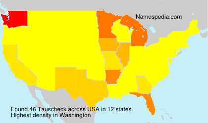 Surname Tauscheck in USA Surname Tauscheck in USA