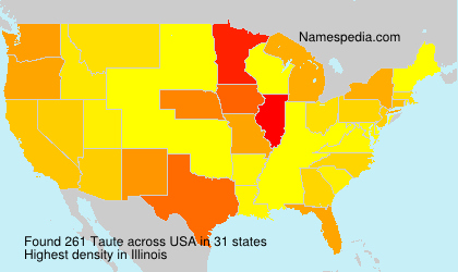 Surname Taute in USA Surname Taute in USA