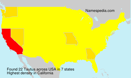 Surname Tautua in USA