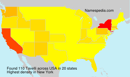 Surname Tavelli in USA Surname Tavelli in USA
