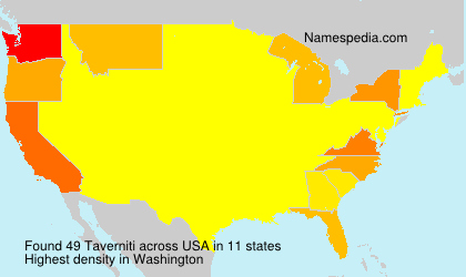 Surname Taverniti in USA Surname Taverniti in USA