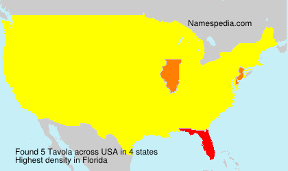 Surname Tavola in USA Surname Tavola in USA