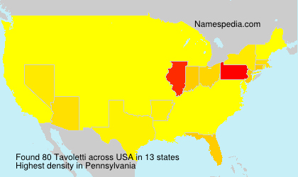 Surname Tavoletti in USA Surname Tavoletti in USA