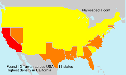 Surname Tawan in USA Surname Tawan in USA