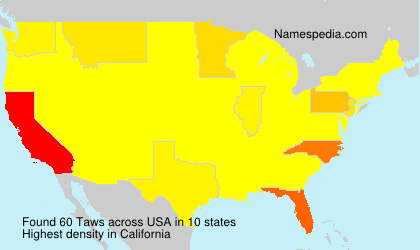 Surname Taws in USA Surname Taws in USA