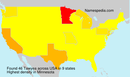 Surname Tawyea in USA Surname Tawyea in USA