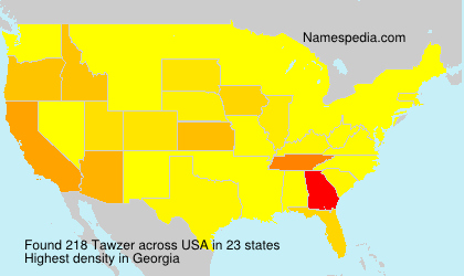 Surname Tawzer in USA Surname Tawzer in USA
