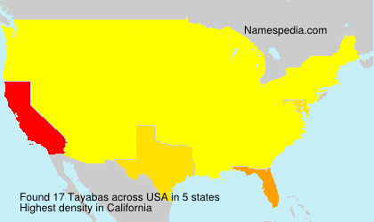 Surname Tayabas in USA Surname Tayabas in USA