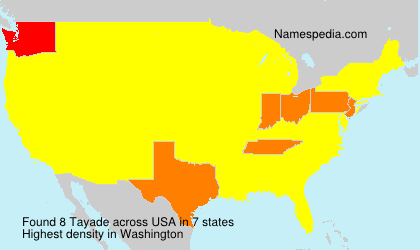 Surname Tayade in USA Surname Tayade in USA