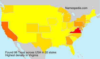 Surname Tayal in USA Surname Tayal in USA