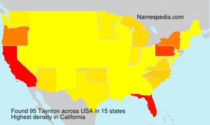 Surname Taynton in USA Surname Taynton in USA