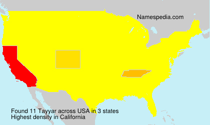 Surname Tayyar in USA Surname Tayyar in USA