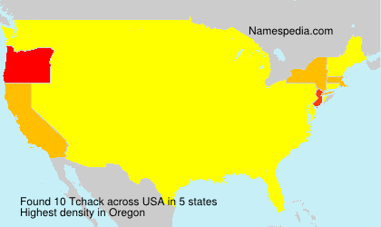 Surname Tchack in USA