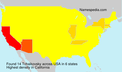 Surname Tchaikovsky in USA