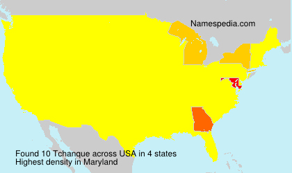 Surname Tchanque in USA Surname Tchanque in USA