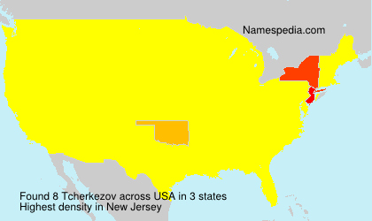 Surname Tcherkezov in USA