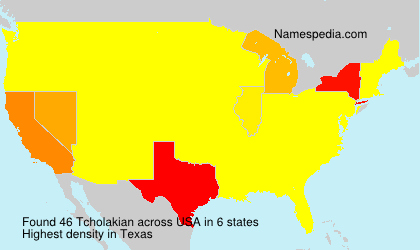 Surname Tcholakian in USA Surname Tcholakian in USA