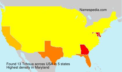 Surname Tchoua in USA Surname Tchoua in USA