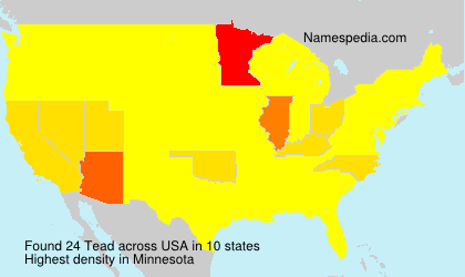 Surname Tead in USA Surname Tead in USA