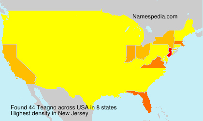 Surname Teagno in USA Surname Teagno in USA