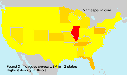 Surname Teagues in USA Surname Teagues in USA
