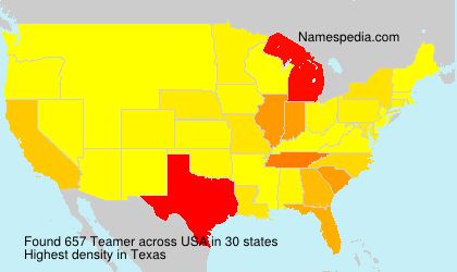 Surname Teamer in USA Surname Teamer in USA