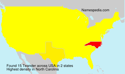 Surname Teander in USA Surname Teander in USA